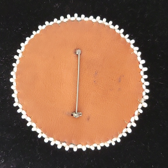 Multi color Beaded Pin - Picture 2 of 2